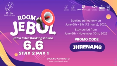 Jebol 6.6 Exclusive Staycation Promo: Stay 2, Pay 1!